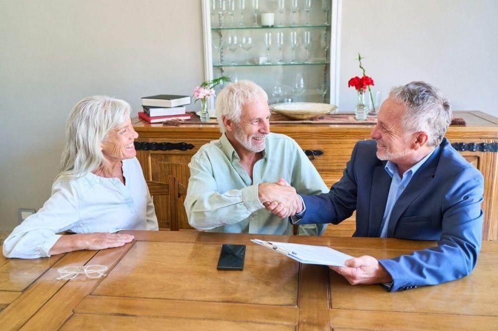 Client review meeting for estate planning